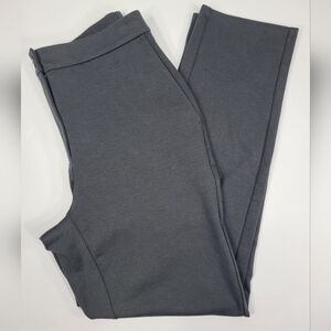 Eileen Fisher Organic Cotton Blend Stretch Slim Ankle Taper Pant Gray Small